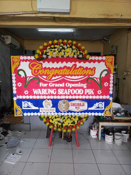 Papan Bunga Ucapan Selamat Pekojan